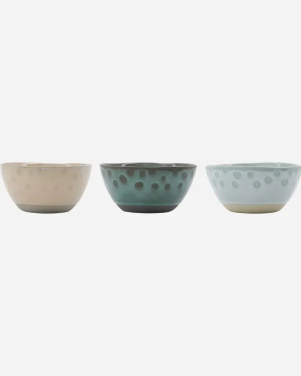 House Doctor Bowl, HDLike, Beige/Green/Blue- Geschirr