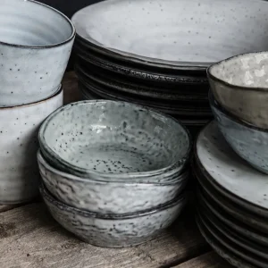 House Doctor BOWL RUSTIC - GREY/BLUE- Geschirr