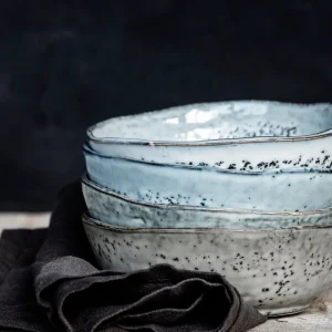 House Doctor Bowl Rustic Grey Blue 4,5 cm- Geschirr