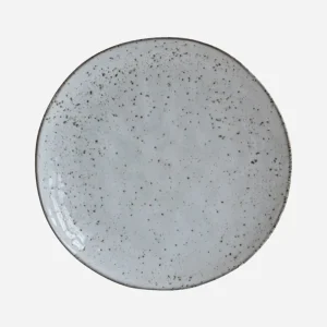 House Doctor Cake Plate Rustic Grey Blue- Geschirr