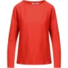 Coster Copenhagen CC Heart Basic Long Sleeve Red Lips- Shirts & Blusen