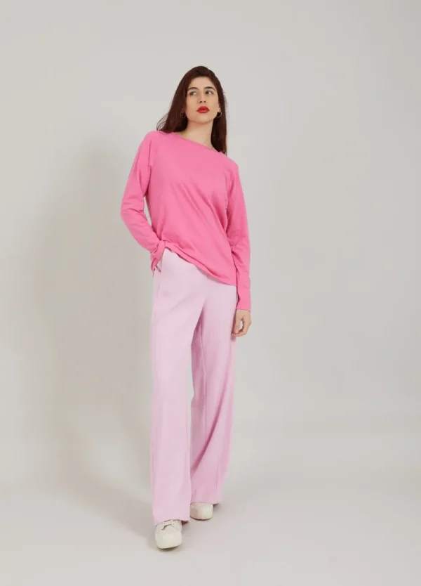 Coster Copenhagen CC Heart Basic Long Sleeve Clear Pink- Shirts & Blusen