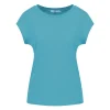 Coster Copenhagen CC Heart Basic T-Shirt Aqua Blue- T-shirts & Tops