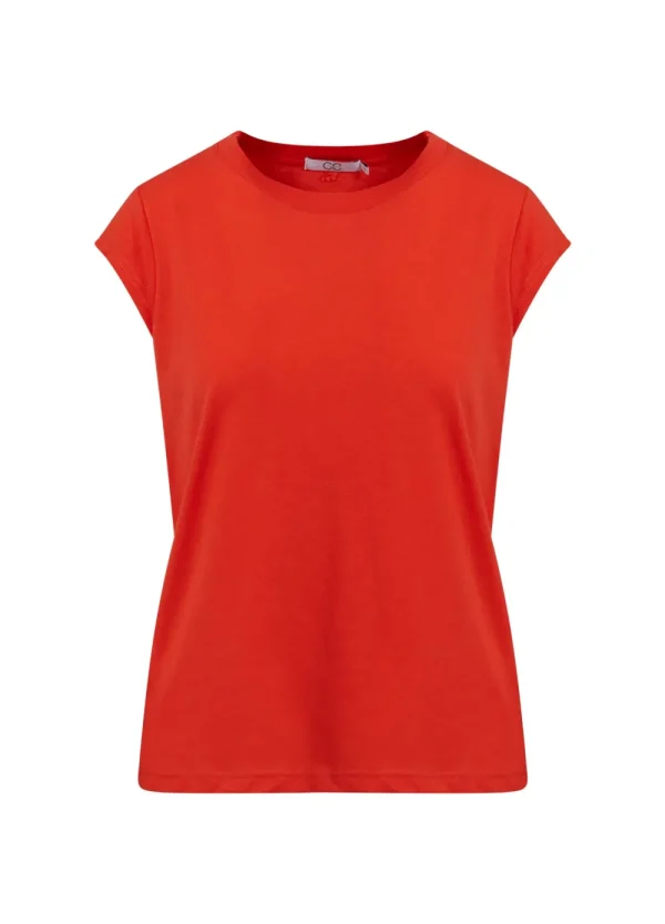 Coster Copenhagen CC Heart Basic T-Shirt Red Lips- T-shirts & Tops