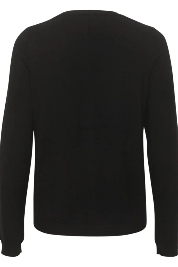 Cream CRDela Knit Cardigan Pitch Black- Strick & Cardigans