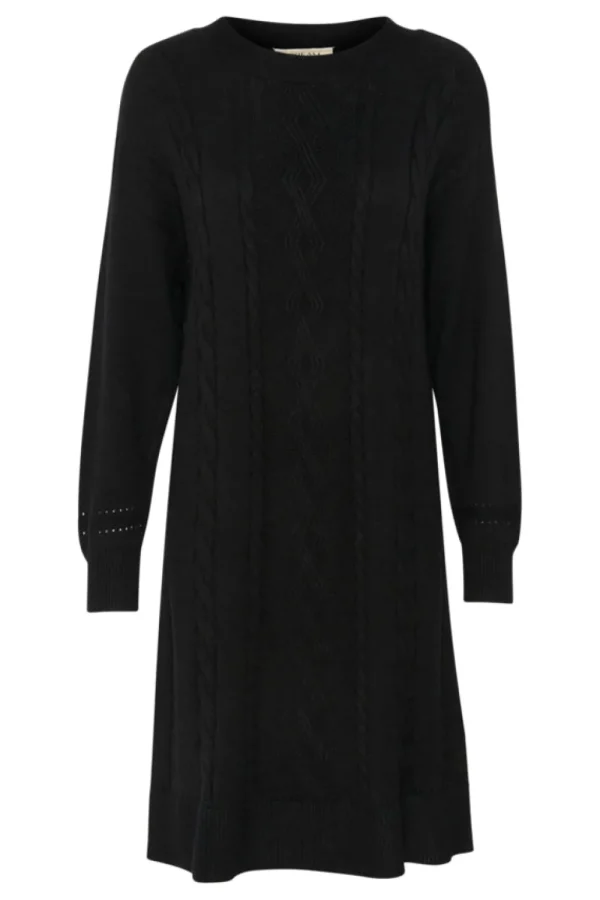 Cream CRDela Knit Dress Pitch Black- Kleider
