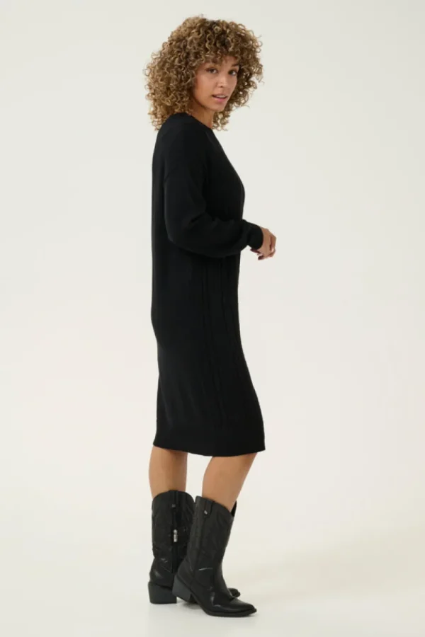 Cream CRDela Knit Dress Pitch Black- Kleider