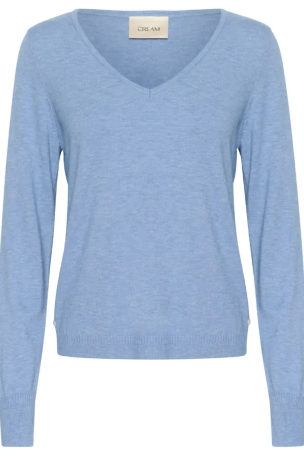 Cream CRDela Knit Pullover Marina Melange- Strick & Cardigans