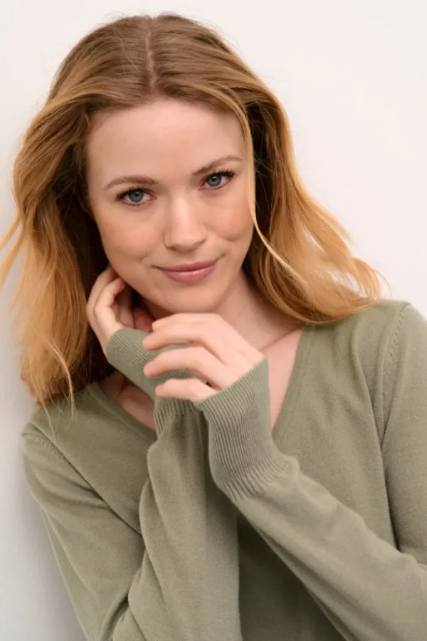 Cream CRDela Knit Pullover Overland Trek- Strick & Cardigans