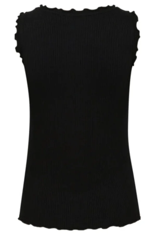 Cream CRRibba Top Pitch Black- T-shirts & Tops