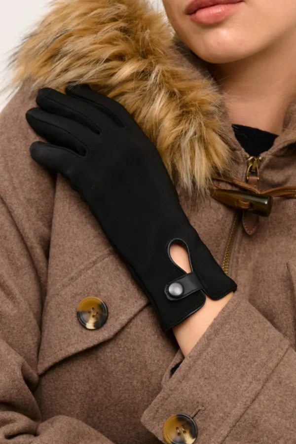 Cream CRRulla Gloves Pitch Black- Winter Accessoires