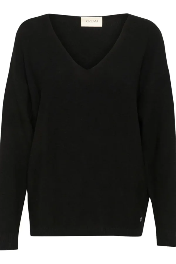 Cream CRSillar Pullover Pitch Black- Strick & Cardigans