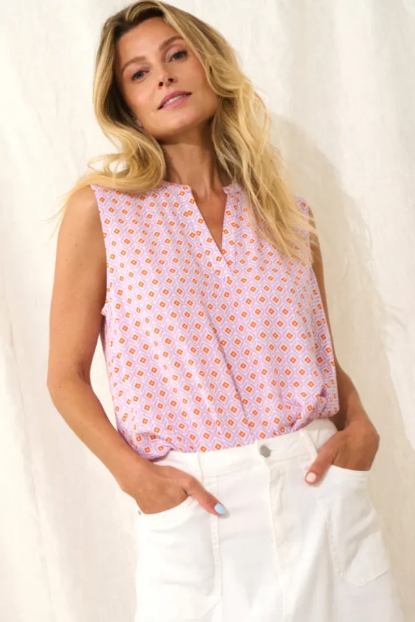 Cream CRTiah Blouse Geometric Print- Shirts & Blusen