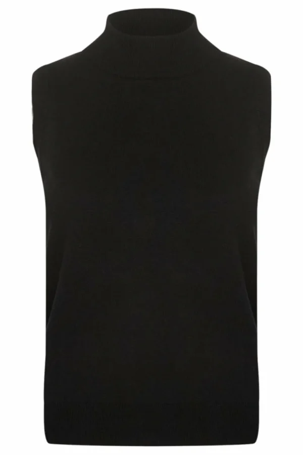 Cream CRVillea Knit Vest Pitch Black- Strick & Cardigans