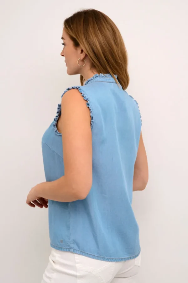 Cream CRZelma Shirt Orlando Light Blue- T-shirts & Tops