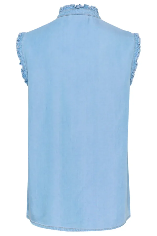 Cream CRZelma Shirt Orlando Light Blue- T-shirts & Tops