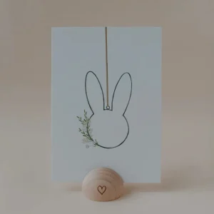 Eulenschnitt ES Aquarellkarte Easter Wreath- Lovely Stuff