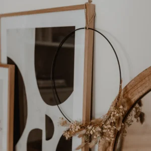 Eulenschnitt ES Metallkranz Kreis 2er Set- Dekoration