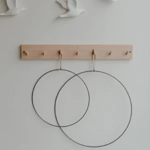 Eulenschnitt ES Metallkranz Kreis 2er Set- Dekoration