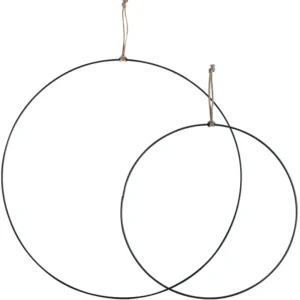Eulenschnitt ES Metallkranz Kreis 2er Set- Dekoration