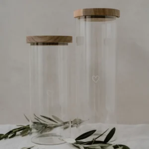 Eulenschnitt ES Vorratsglas Herz 25 cm- Dekoration