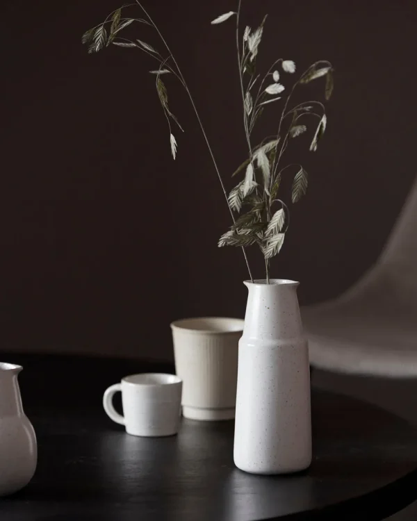 House Doctor Flasche, Pion, Grau/ weiß- Dekoration