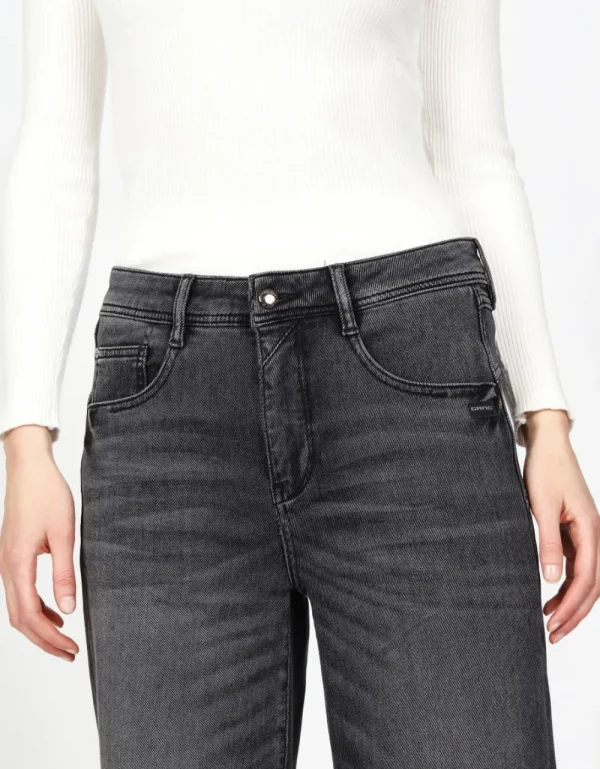 Gang 94Amelie Wide Turegrey Mid Wash- Jeans