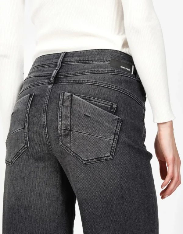 Gang 94Amelie Wide Turegrey Mid Wash- Jeans