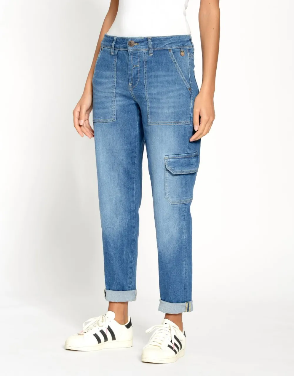 gang_gerda_worker_jeans_m_0.webp Gang 94Gerda Worker Jeans Med. Waterline Wash- Jeans