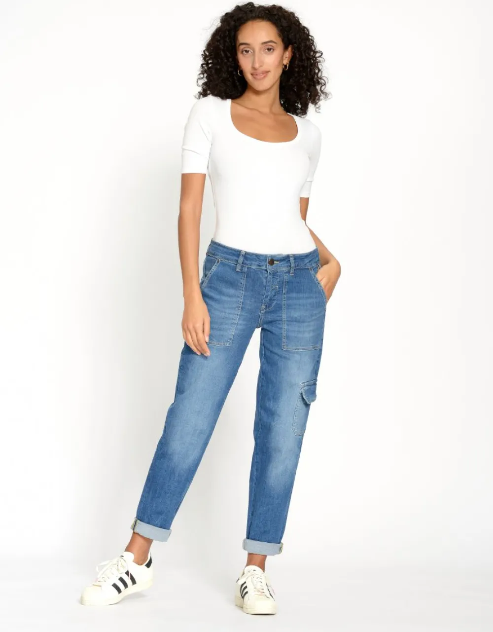 gang_gerda_worker_jeans_m_1.webp Gang 94Gerda Worker Jeans Med. Waterline Wash- Jeans