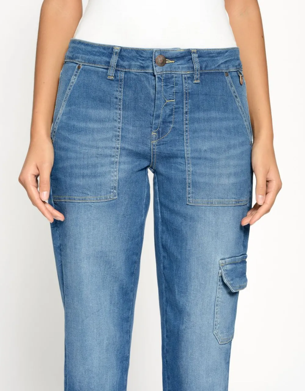 gang_gerda_worker_jeans_m_2.webp Gang 94Gerda Worker Jeans Med. Waterline Wash- Jeans