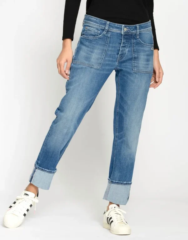Gang Jeans 94Nica Worker Boyfriend Midblue Allday- Jeans