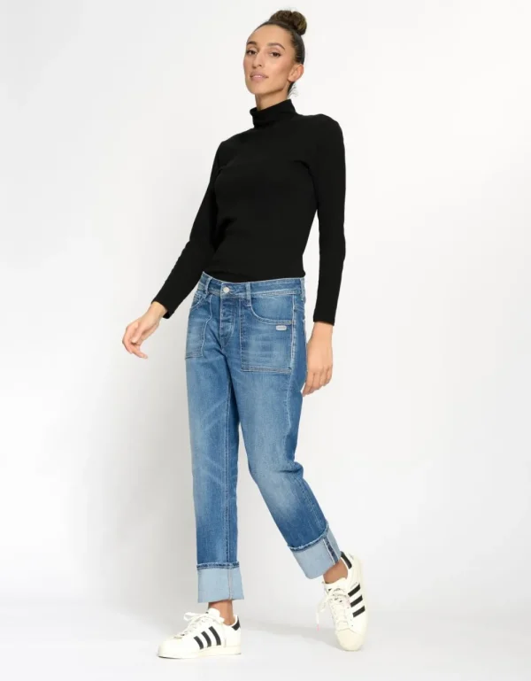Gang Jeans 94Nica Worker Boyfriend Midblue Allday- Jeans