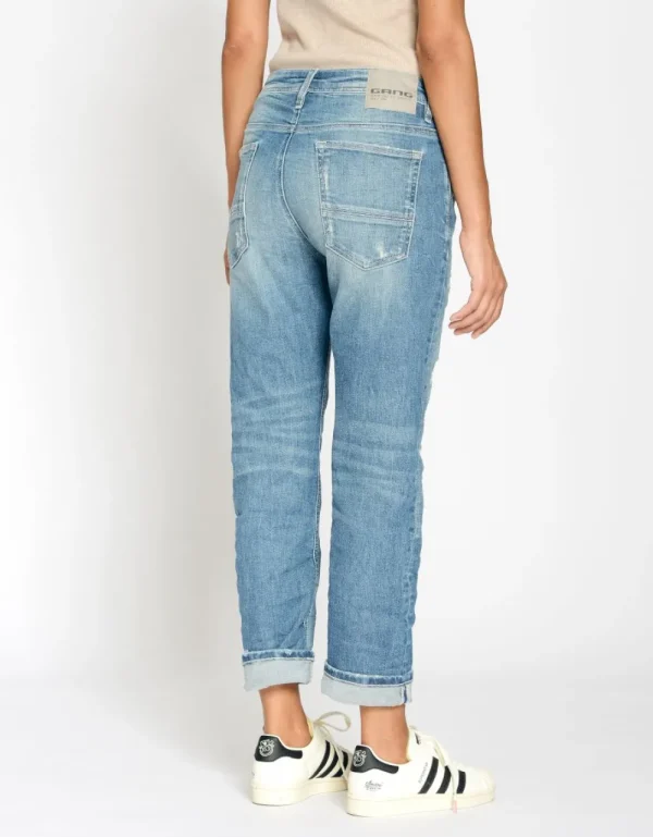 Gang 94Nica Cropped Cool Vint Midblue- Jeans