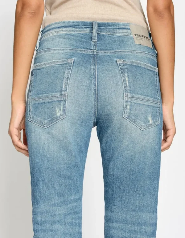 Gang 94Nica Cropped Cool Vint Midblue- Jeans
