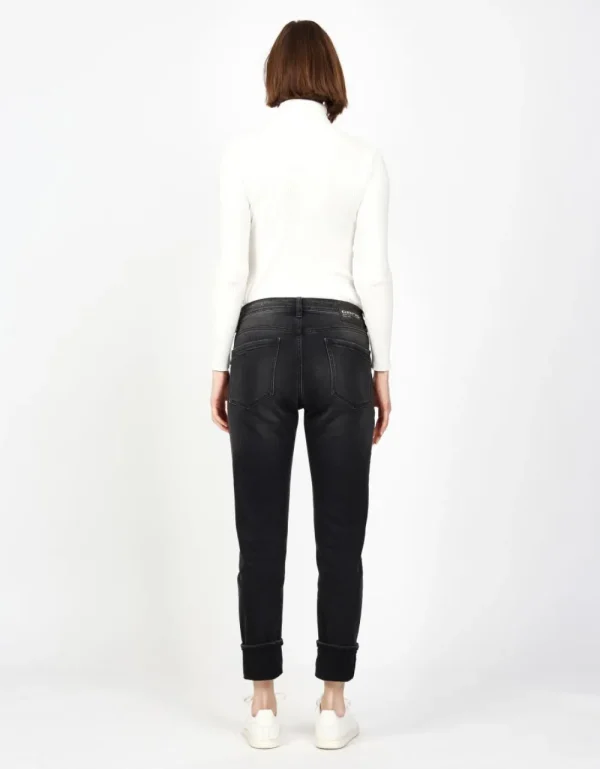 Gang 94Nica Worker Jeans Worn Black Wash- Jeans