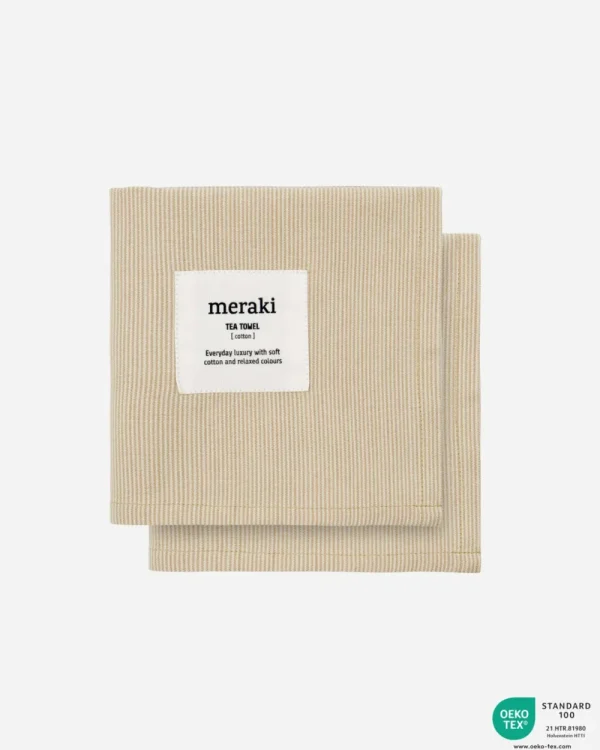 Meraki Geschirrhandtücher, Verum, Off White/Safari- Küche & Gedeckter Tisch