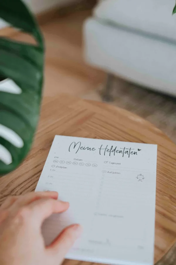 Heldenglück HG Notizblock Heldentaten- Lovely Stuff