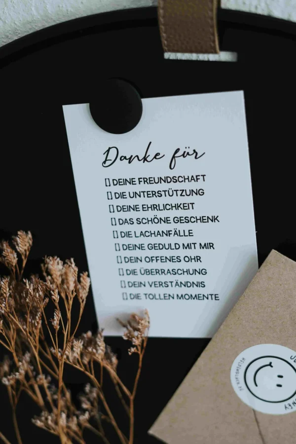 Heldenglück HG Postkarte Danke für- Lovely Stuff