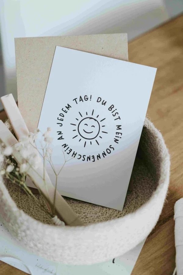 Heldenglück HG Postkarte Sonnenschein- Lovely Stuff