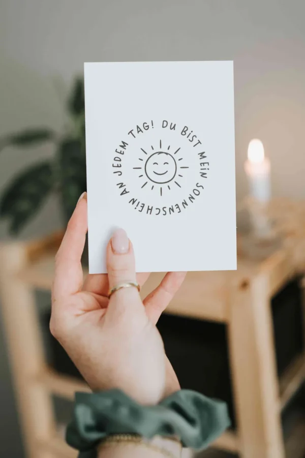 Heldenglück HG Postkarte Sonnenschein- Lovely Stuff