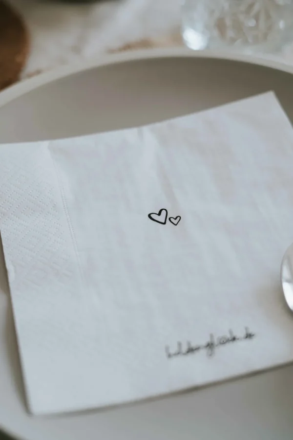 Heldenglück HG Serviette 1000 Wörtchen- Küche & Gedeckter Tisch