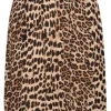 Kaffee KAAmber Short Skirt Classic Leopard- Röcke
