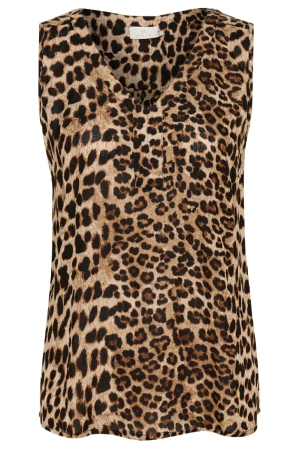 Kaffee KAAmber Top Classic Leopard- T-shirts & Tops