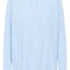 Kaffee KADabra Shirt Chalk/Blue Stripe- Shirts & Blusen