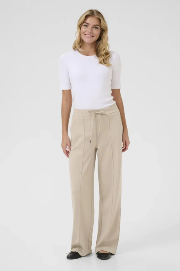 Kaffee KAJenny Straight Pants Feather Gray- Hosen