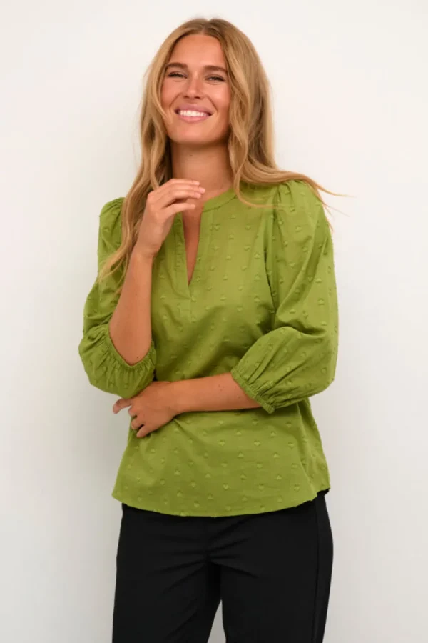 Kaffee KAJollia Blouse Calla Green- Shirts & Blusen