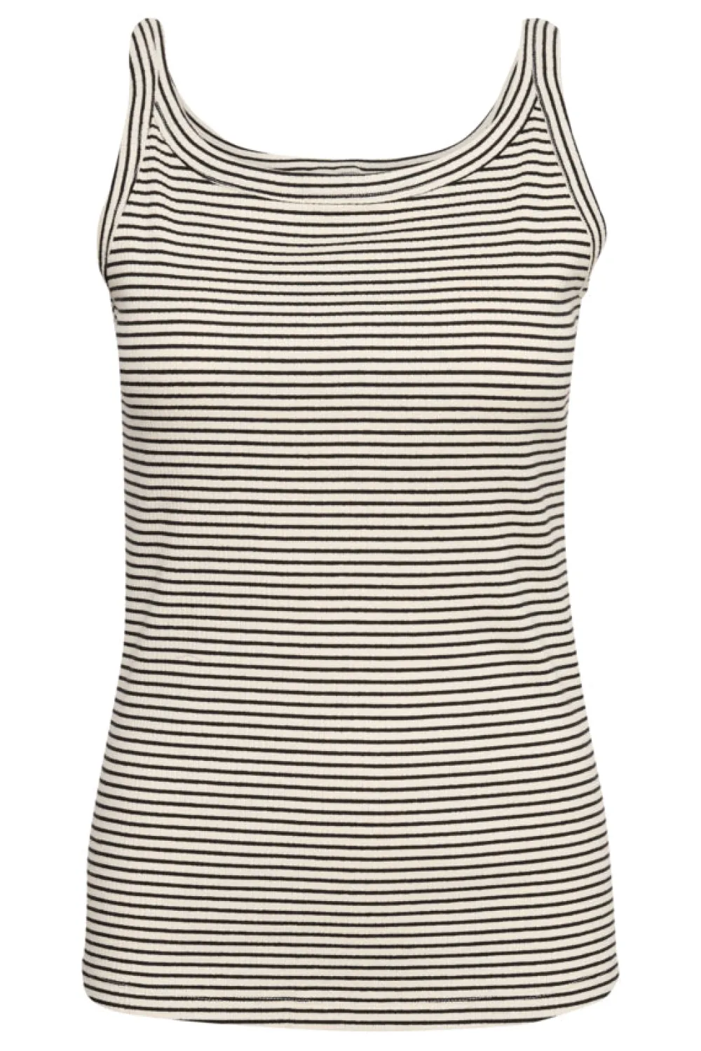 kakaia_tank_top_chalkblac_0.webp Kaffee KAKaia Tank Top /Black Stripe- T-shirts & Tops