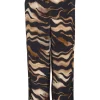 Kaffee KALaila Pants Black / Brown Tiger- Hosen
