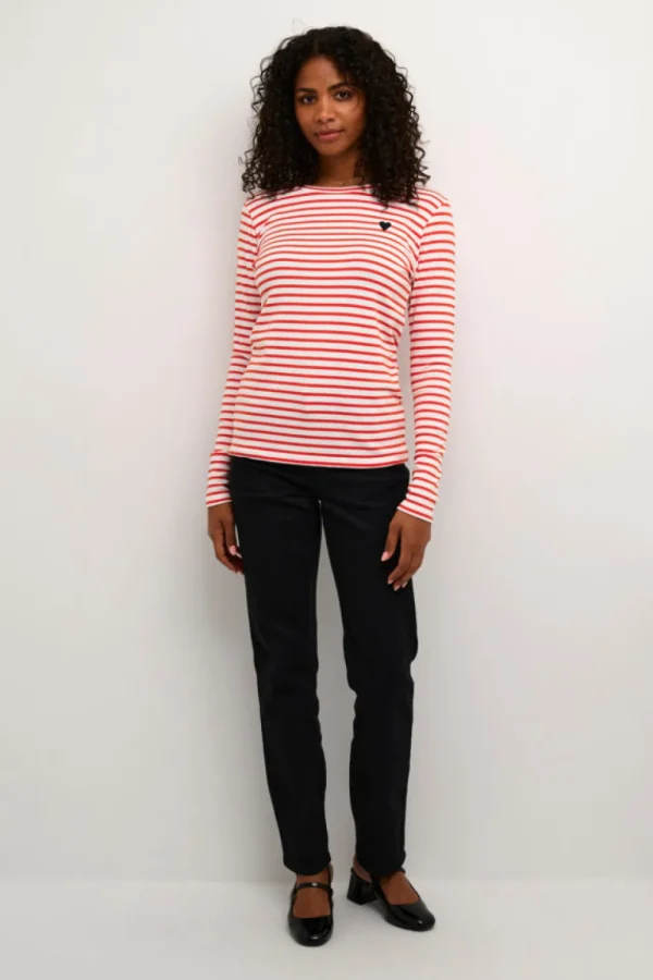 Kaffee KALiddy T-Shirt Chalk Fiery Red- Shirts & Blusen